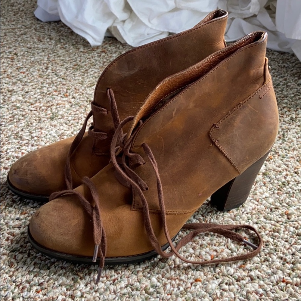 Leather boots